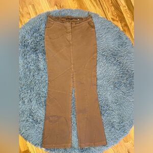 Collection Privee Brown Tan Denim Maxi Skirt Size S